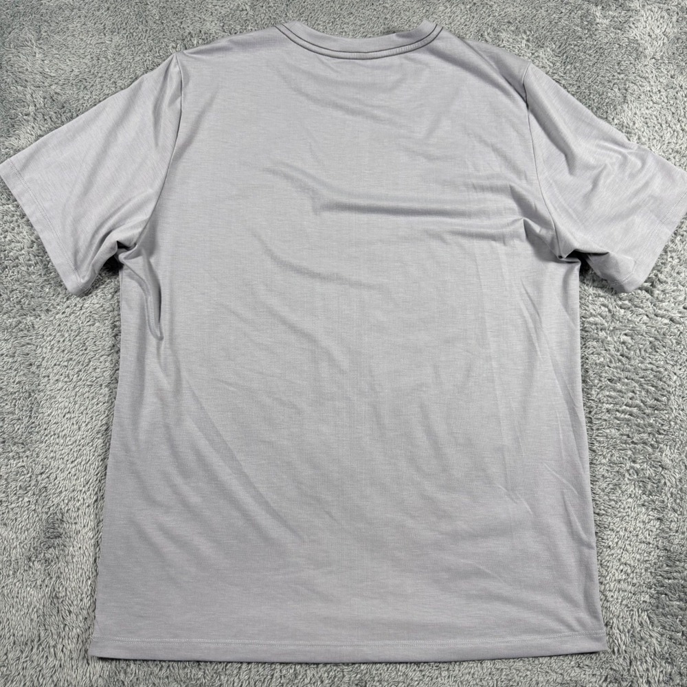 Vuori Strato Tech Tee Mens Large Grey Short Sleeve Performance T-Shirt Soft - Picture 3 of 5